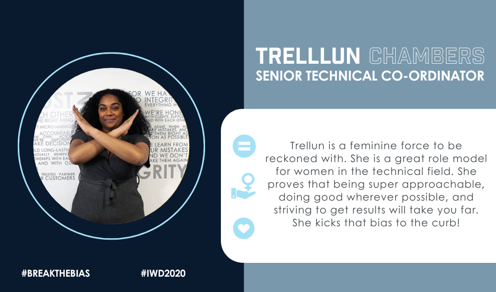 Senior Technical Coordinator Trellun for International Women's Day 2020